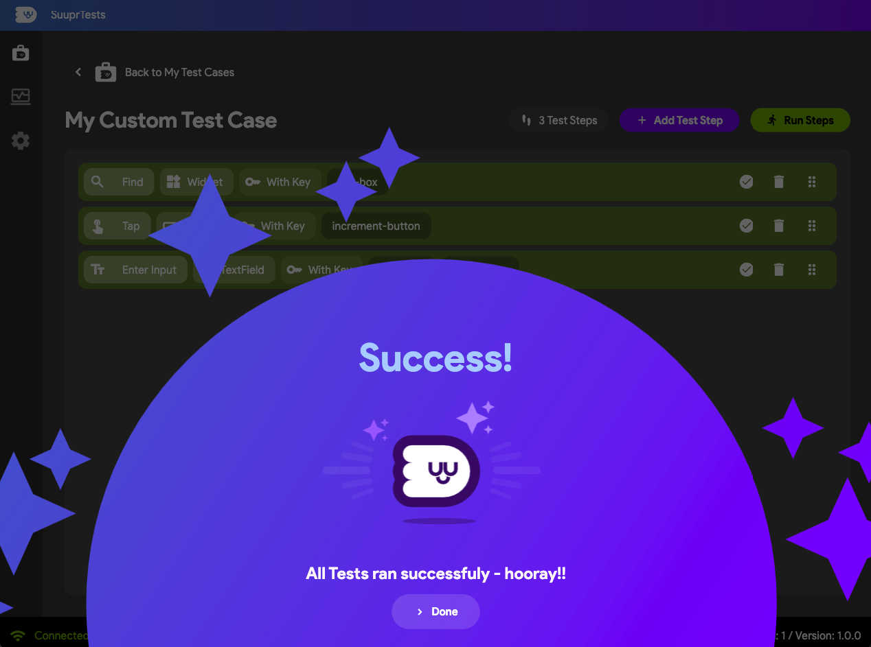 Completion of Run